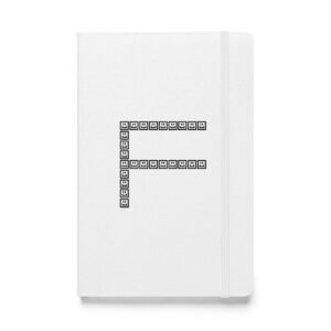 A CUTE GUY LETTER F NOTEBOOK