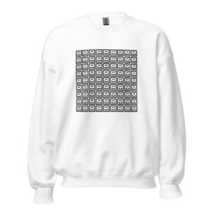 A CUTE GUY PIXEL SWEATSHIRT