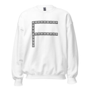 A CUTE GUY LETTER F SWEATSHIRT