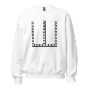 A CUTE GUY LETTER W SWEATSHIRT