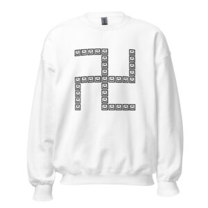 A CUTE GUY LETTER X SWEATSHIRT