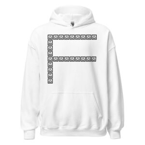 A CUTE GUY LETTER F HOODIE