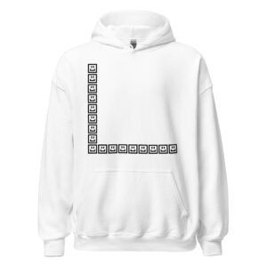 A CUTE GUY LETTER L HOODIE