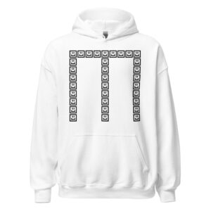 A CUTE GUY LETTER M HOODIE