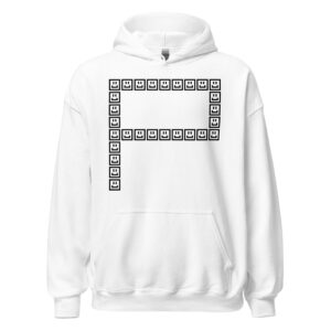 A CUTE GUY LETTER P HOODIE