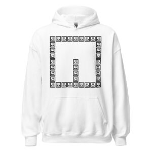 A CUTE GUY LETTER Q HOODIE