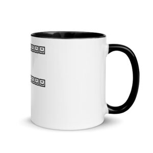 A CUTE GUY LETTER F MUG